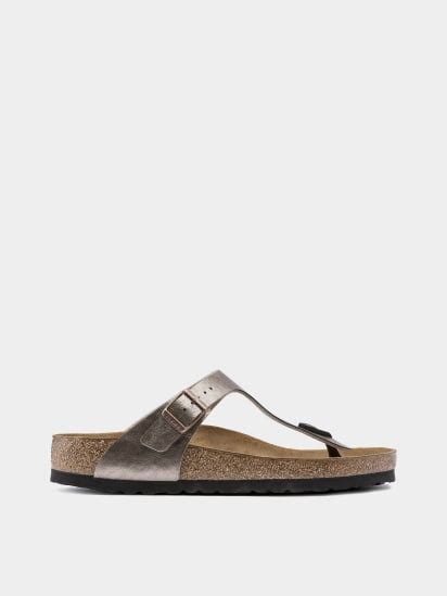 Вьетнамки Birkenstock 1016145 GIZEH для женщин, цвет: Серебряный ...