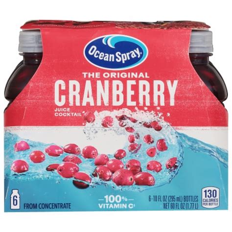 Ocean Spray® Original Cranberry Juice Cocktail, 6 ct / 10 fl oz - QFC