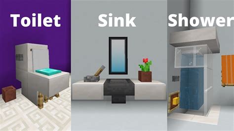 Minecraft Pe Bathroom Designs