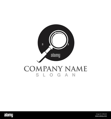 Magnifying Glass Logo And Symbol Vector Stock Vector Image And Art Alamy