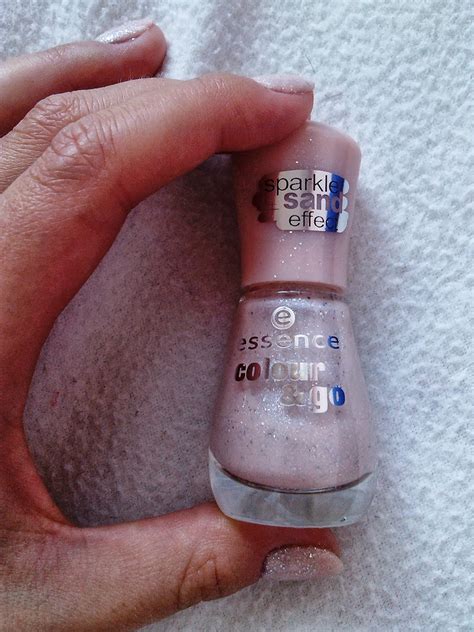 PomalujMnie ESSENCE COLOUR GO SPARKLE SAND EFFECT 163 HEY NUDE