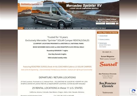 Mercedes Sprinter RV Rentals