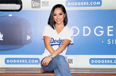 Becky G - Sings the National Anthem at Dodger Stadium in Los Angeles-12 ...