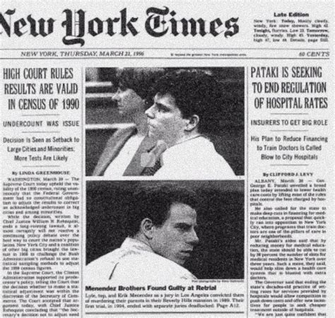 The New York Times Newspaper Front Page With Photos Of Two Men In White