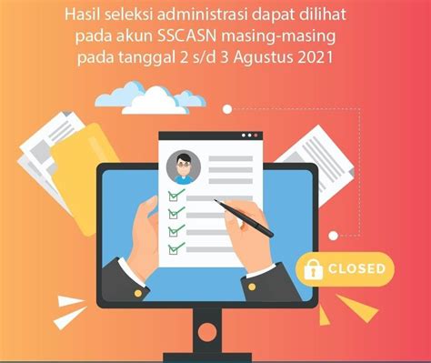 Pengumuman Hasil Seleksi Administrasi Cpns 2021 Gagal Jangan Khawatir Segera Lakukan Ini