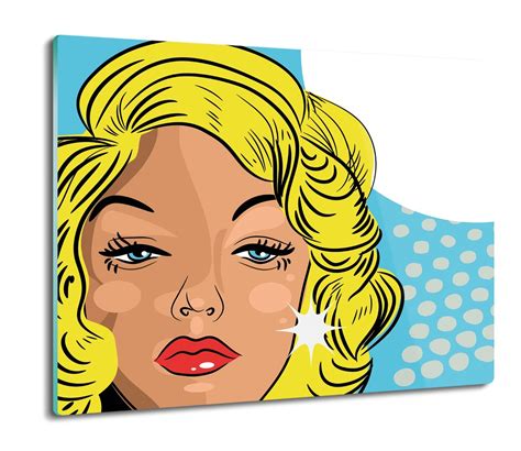 deska splashback ze szkła Kobieta pop art 60x52 ArtprintCave