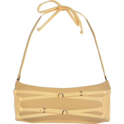 Volcom Simply Solid Bandeau Bikini Top Women S Clothing