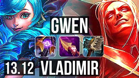 GWEN Vs VLADIMIR TOP 12 Solo Kills 69 Winrate Godlike TR