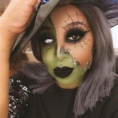 Pretty Green Witch Makeup