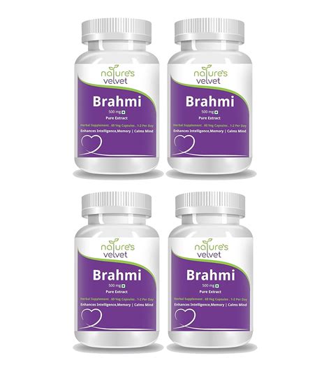 Buy Natures Velvet Lifecare 500 Mg Brahmi Bacopa Monnieri Pure Extract