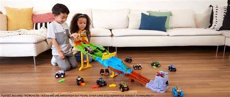 Best Buy Hot Wheels Monster Trucks Wreckin Raceway Playset HGV12