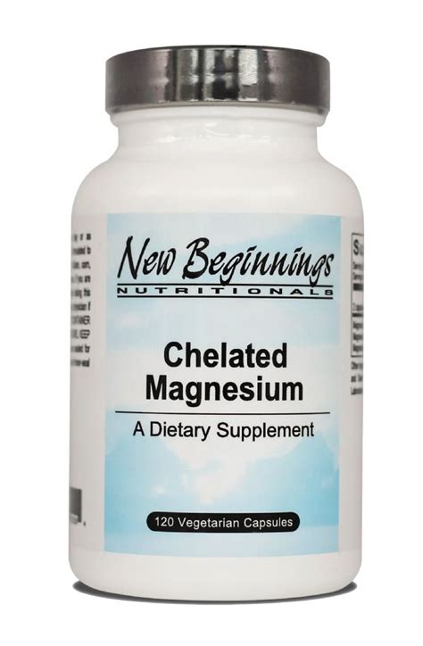 Chelated Magnesium (120 caps) - Minerals - New Beginnings Nutritionals