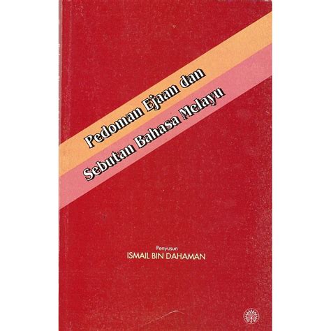 Pedoman Ejaan Dan Sebutan Bahasa Melayu Softcover Stok Lama Shopee