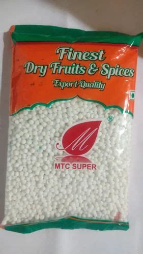 Dried Sago Seed Sabudana Packaging Type Packet Packaging Size G