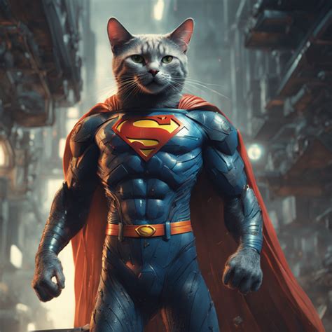 Superman Character Transformed Into A Cat By San Ye Zt Rk Playground