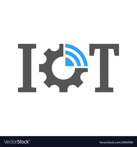 Iot Internet Things Symbol For Ui And Royalty Free Vector