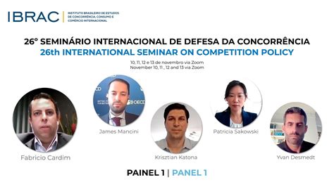 Painel Semin Rio Internacional De Defesa Da Concorr Ncia Youtube