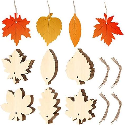 Amazon Pack Wood Maple Leaf Cutouts Unfinished Wooden Maple