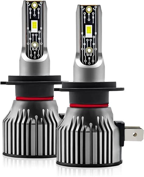 Faróis de automóveis ERYUE Lâmpadas de farol de LED H7 IP68 à prova d