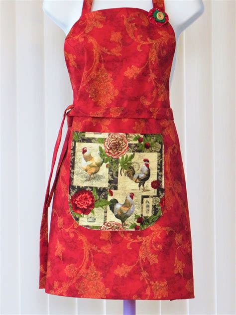 Chicken Apron Rooster Apron Chicken T One Size Fits Etsy