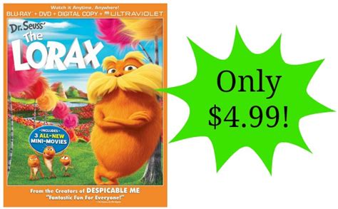 Dr. Seuss' The Lorax DVD + Blu-Ray Only $4.99!