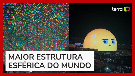 Esfera maior painel de LED do mundo é inaugurada em Las Vegas YouTube