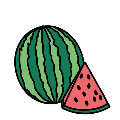 How To Draw Watermelon Step 7 3