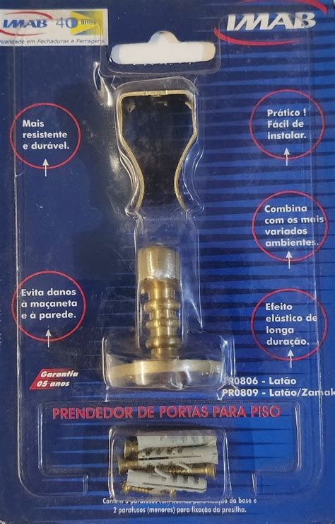 Prendedor Fixador Trava Portas De Piso Imab Latão Dourado MercadoLivre