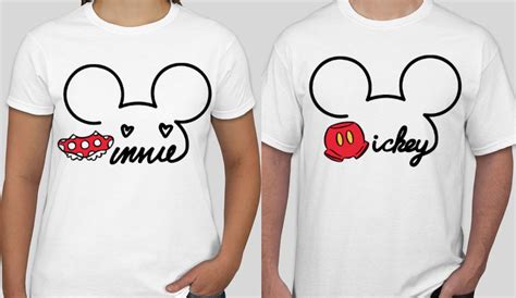 Mickey Minnie Matching Shirts Multiple Shirt Designs Matching