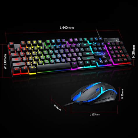 Combo KB+M T-WOLF TF200 USB LED 7 màu - Vi Tính Phát Đạt ...