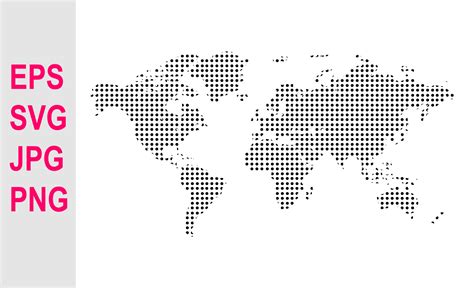 Dotted World Map SVG Graphic by ClothingArtStudio · Creative Fabrica