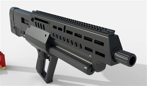 Iwi Tavor Ts12 Bullpup Shotgun 3d Model By Rfarencibia