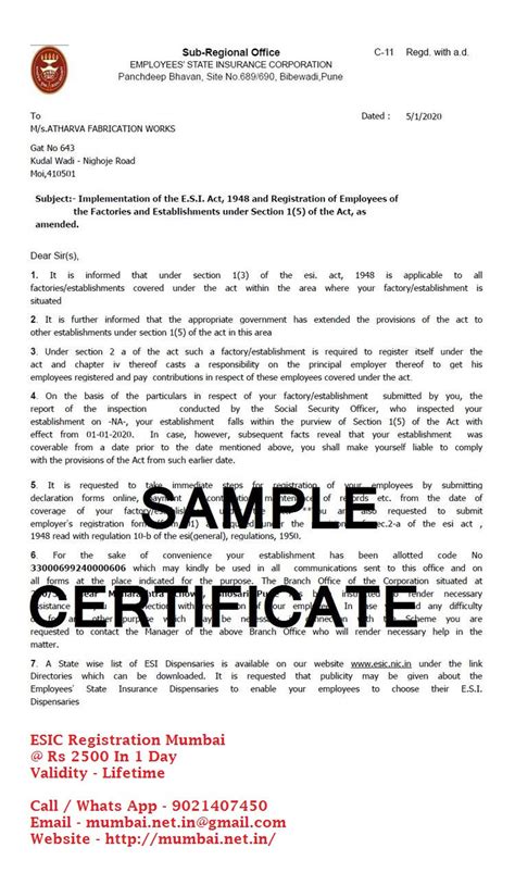 ESIC Registration Mumbai