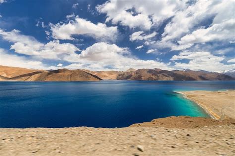 Premium Photo Pangong Lake Is The Highest Saltwater Lake In The