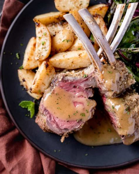 Mustard Crusted Rack Of Lamb Cooking With Wine Blog