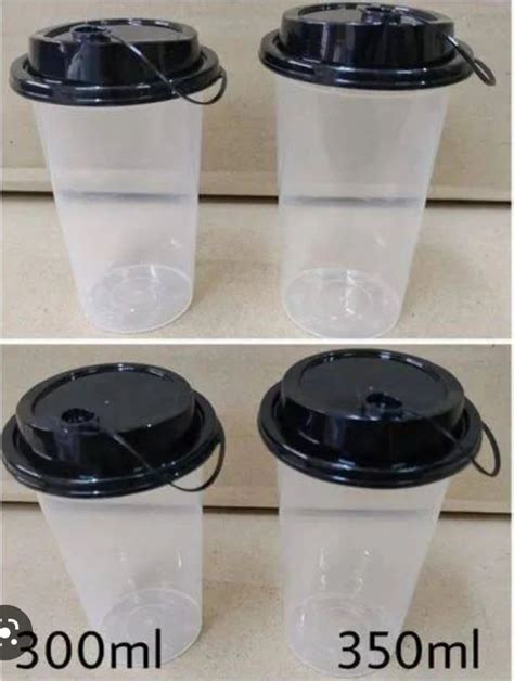 Ml Reusable Plastic Glass With Lid At Rs Piece Disposable