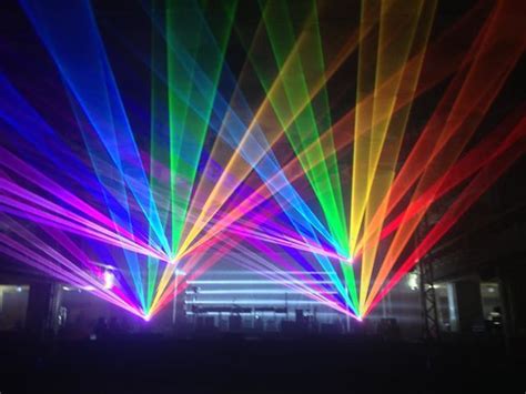 Rainbow Lasers Kino Lucerna Prague Laser Party Lights Event