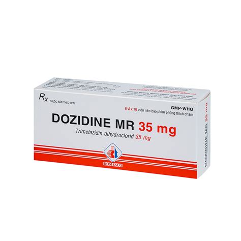 Dozidine Mr 35 Mg Hộp 6 Vỉ X 10 Viên Domesco Cevpharma Ghch Kim Cương