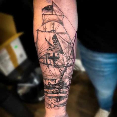 Pirate Ship Tattoo Meaning And Designs Art And Design