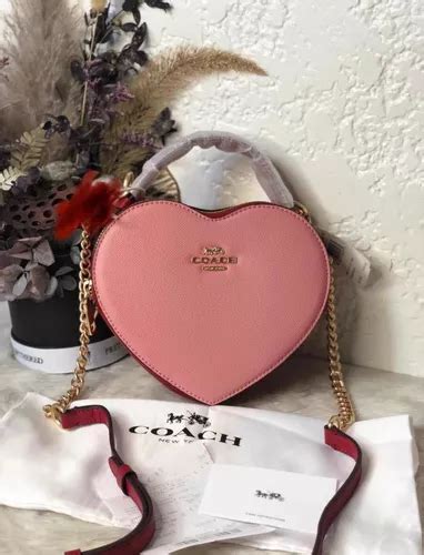 Bolsa Coach Para Dama Corazón Crossbody 100 Original Meses sin intereses