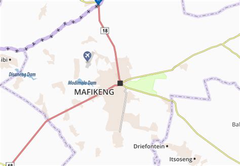 MICHELIN Mafikeng map - ViaMichelin