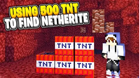 500 TNT EXPLOSION TO FIND NETHERITE Minecraft Survival Episode 12