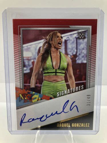 Panini Nxt Wwe Raquel Gonzalez Rodriguez Autograph No Ns