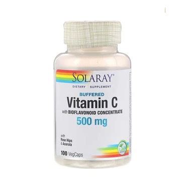 Solaray Buffered Vitamin C With Bioflavonoid Concentrate Mg