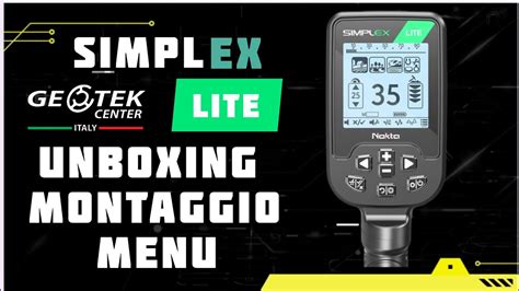 Metal Detector Nokta Simplex Lite Unboxing Montaggio Impostazioni