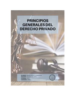 Apuntes De Los V Deos Principios Generales De Derecho Privado