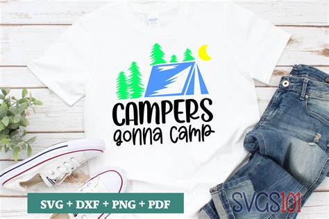 Campers Gonna Camp ﻿svg Artwork Graphic By Svgs101 · Creative Fabrica