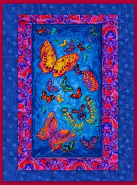 Easy Monterey Butterflies Panel Quilt Kit Beginners Wall Quilt