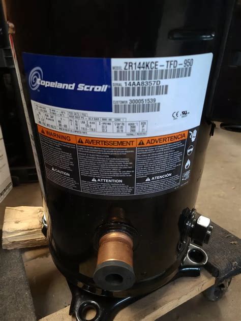 Copeland Air Conditioner Compressor ZP144KCE TFD 522 12HP