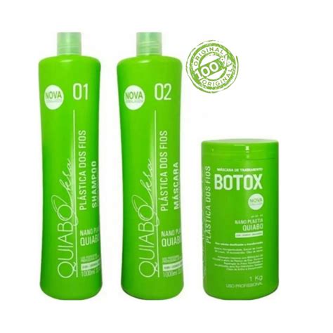 Progressiva Plastica Dos Fios Quiabo 2x1l Btox 1kg Shopee Brasil